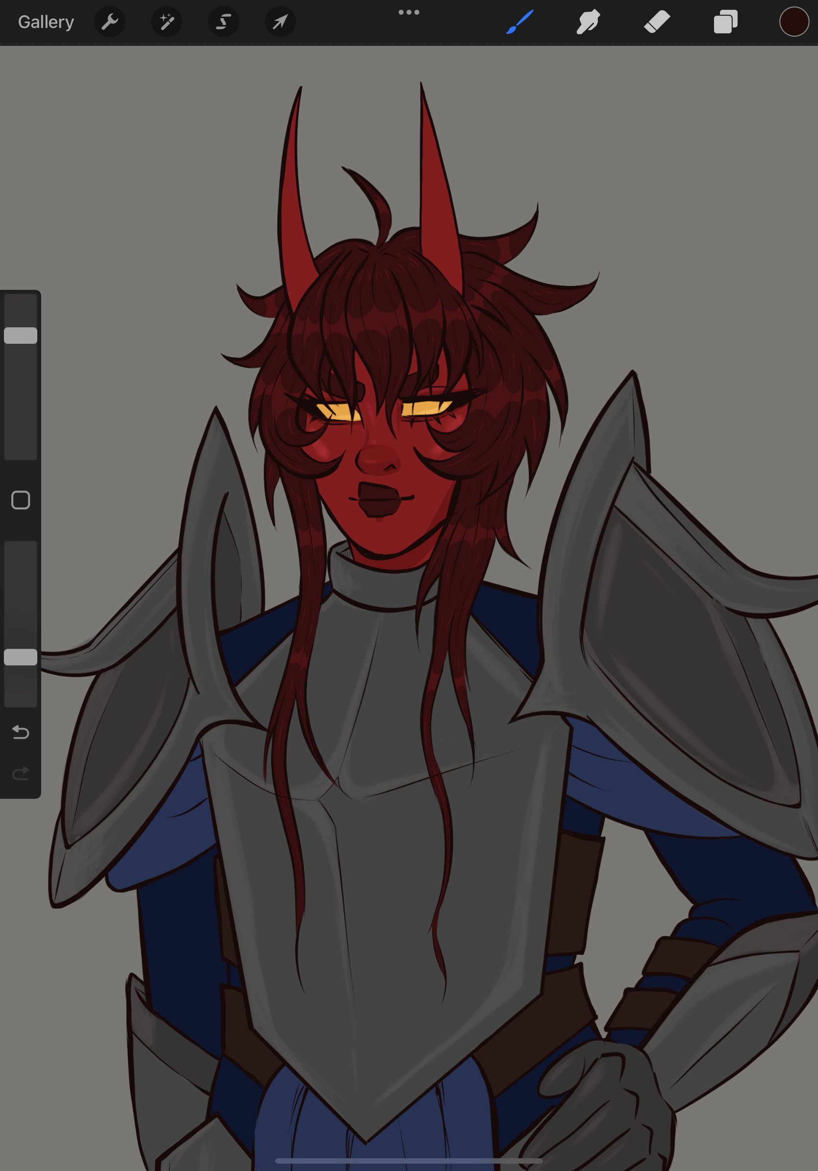 Ax in her armor (wip)